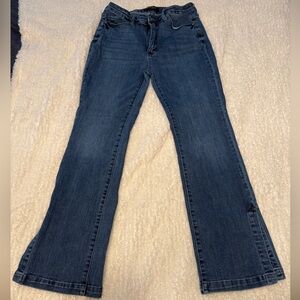 Judy Blue Split Hem Flare Dark Wash Jeans size 15/32